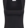Linley Recycled Nylon Long Line Top – Black