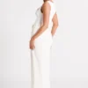 Linley Recycled Nylon Long Line Top – White Linley Recycled Nylon Long Line Top – White