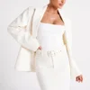 Linley Recycled Nylon Long Line Top – White Linley Recycled Nylon Long Line Top – White