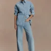 Lioda Oversized Denim Shirt – 80’S Blue
