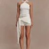 Liora Crochet Shorts With Knit Overlay – Ivory Liora Crochet Shorts With Knit Overlay – Ivory