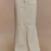 Loretta Denim Maxi Skirt – Ecru