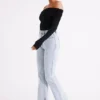 Lucinda Recycled Nylon Off Shoulder Top – Black Lucinda Recycled Nylon Off Shoulder Top – Black