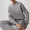 Evan Knit Wide Leg Pants – Grey Marle