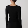 Lumi Long Sleeve Mesh Top – Black Lumi Long Sleeve Mesh Top – Black
