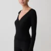 Lumi Long Sleeve Mesh Top – Black Lumi Long Sleeve Mesh Top – Black