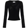 Lumi Long Sleeve Mesh Top – Black Lumi Long Sleeve Mesh Top – Black
