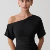 Luu Off Shoulder Slinky Top – Black Luu Off Shoulder Slinky Top – Black