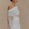 Luxie Lace Knit Mini Dress – Ivory Luxie Lace Knit Mini Dress – Ivory