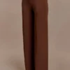 Lydia Slinky Straight Leg Pants – Chocolate
