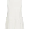 Mackenzie Sleeveless Pleated Mini Dress – Ivory Mackenzie Sleeveless Pleated Mini Dress – Ivory