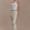 Madeline Scallop Knit Midi Skirt – Ivory Madeline Scallop Knit Midi Skirt – Ivory