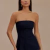 Madelyn Strapless Longline Denim Top – Indigo Blue Madelyn Strapless Longline Denim Top – Indigo Blue