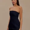 Madelyn Strapless Longline Denim Top – Indigo Blue Madelyn Strapless Longline Denim Top – Indigo Blue