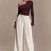 Maelle Off Shoulder Long Sleeve Top – Deep Chocolate Maelle Off Shoulder Long Sleeve Top – Deep Chocolate