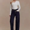 Maelle Off Shoulder Long Sleeve Top – Ivory Maelle Off Shoulder Long Sleeve Top – Ivory