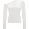 Maelle Off Shoulder Long Sleeve Top – Ivory Maelle Off Shoulder Long Sleeve Top – Ivory