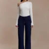 Maelle Off Shoulder Long Sleeve Top – Ivory Maelle Off Shoulder Long Sleeve Top – Ivory