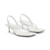 Mai Sling Back Thong Heel – White Mai Sling Back Thong Heel – White