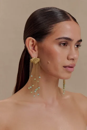 Maia Chandelier Earrings – Gold Maia Chandelier Earrings – Gold