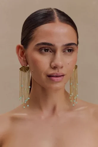 Maia Chandelier Earrings – Gold Maia Chandelier Earrings – Gold
