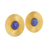 Maisie Round Gemstone Earrings – Gold Maisie Round Gemstone Earrings – Gold