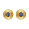 Maisie Round Gemstone Earrings – Gold Maisie Round Gemstone Earrings – Gold