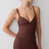 Maison Bandage Knit Mini Dress – Chocolate
