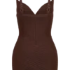 Maison Bandage Knit Mini Dress – Chocolate
