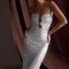 Makari Sequin Maxi Dress – White Makari Sequin Maxi Dress – White