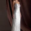 Makari Sequin Maxi Dress – White Makari Sequin Maxi Dress – White