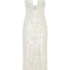 Makari Sequin Maxi Dress – White Makari Sequin Maxi Dress – White