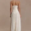 Makena Gathered Midi Skirt – Opal White