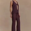 Malani Knit Top With Hardware – Chocolate Malani Knit Top With Hardware – Chocolate