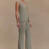 Malani Wide Leg Knit Pants – Sage Malani Wide Leg Knit Pants – Sage