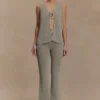 Malani Knit Top With Hardware – Sage Malani Knit Top With Hardware – Sage
