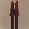 Malani Wide Leg Knit Pants – Chocolate Malani Wide Leg Knit Pants – Chocolate