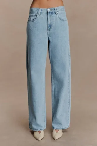 Mannon Mid Rise Denim Jeans – 80’S Blue