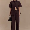 Mannon Mid Rise Denim Jeans – Chocolate Mannon Mid Rise Denim Jeans – Chocolate