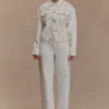 Mannon Mid Rise Denim Jeans – White Mannon Mid Rise Denim Jeans – White
