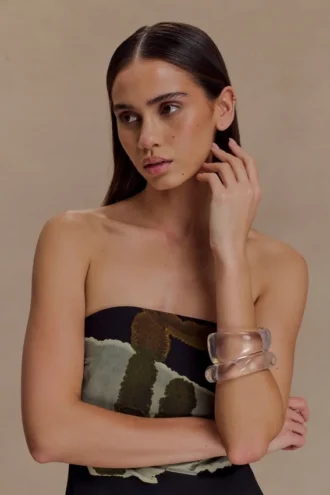 Marah Resin Bangle Set – Clear Marah Resin Bangle Set – Clear