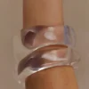 Marah Resin Bangle Set – Clear