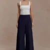 Maral High Waisted Dart Jeans – Washed Indigo Blue