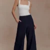 Maral High Waisted Dart Jeans – Washed Indigo Blue