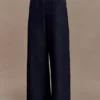 Maral High Waisted Dart Jeans – Washed Indigo Blue