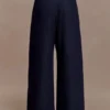 Maral High Waisted Dart Jeans – Washed Indigo Blue