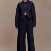 Maral High Waisted Dart Jeans – Washed Indigo Blue