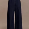 Maral High Waisted Dart Jeans – Washed Indigo Blue