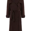 Marc Faux Suede Coat – Cocoa Chocolate