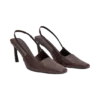 Maren Faux Leather Crocodile Heel – Chocolate Maren Faux Leather Crocodile Heel – Chocolate